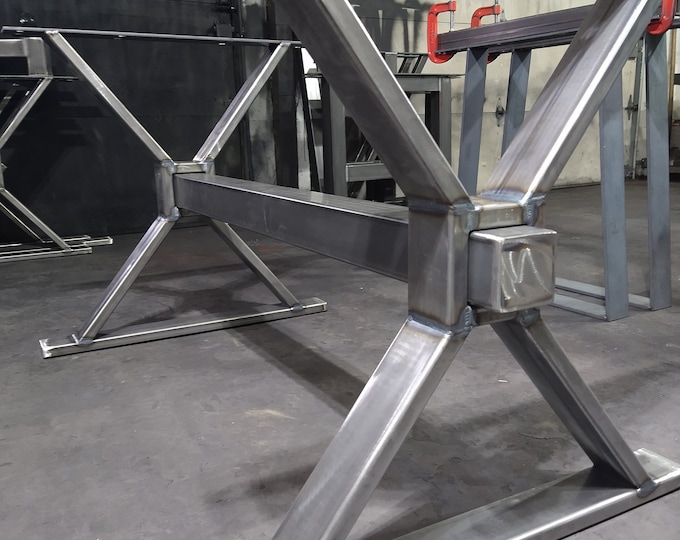 Metal Table Legs, Beautiful Metal Steel Base, Heavy Duty Farmhouse Base