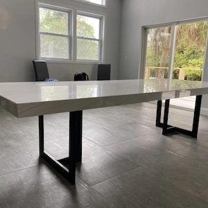 Metal Table Legs, Heavy Duty Industrial Base, T-Shaped