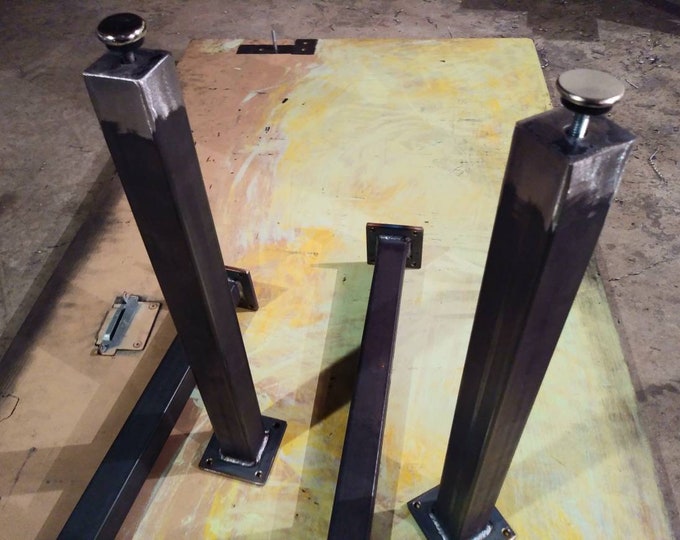 Metal Table Legs, Handmade in U.S.A from top quality materials, Single leg design