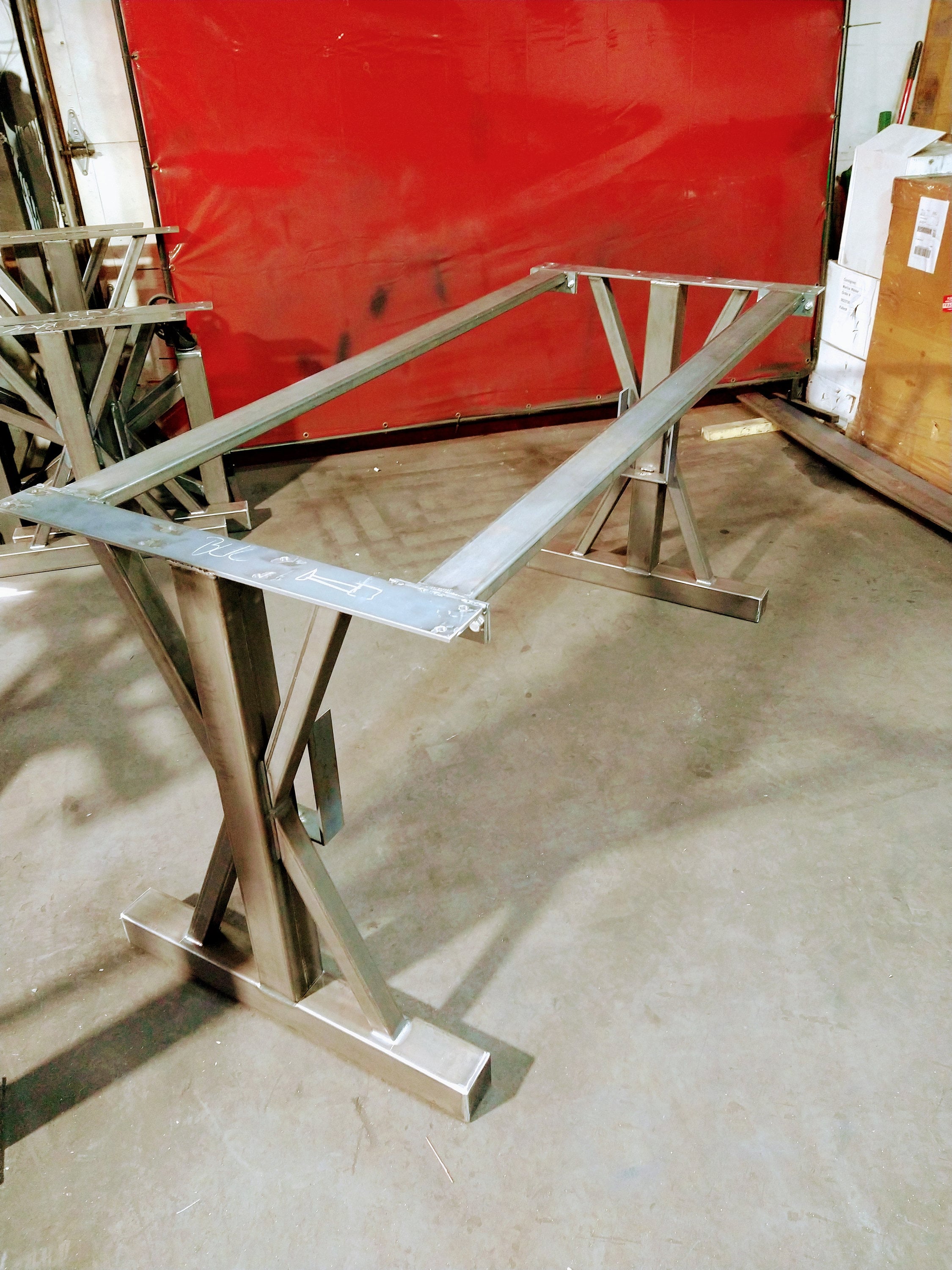 Industrial cross table legs deals