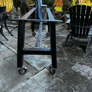 A-Frame Metal Table Legs: Heavy Duty Steel Industrial Base
