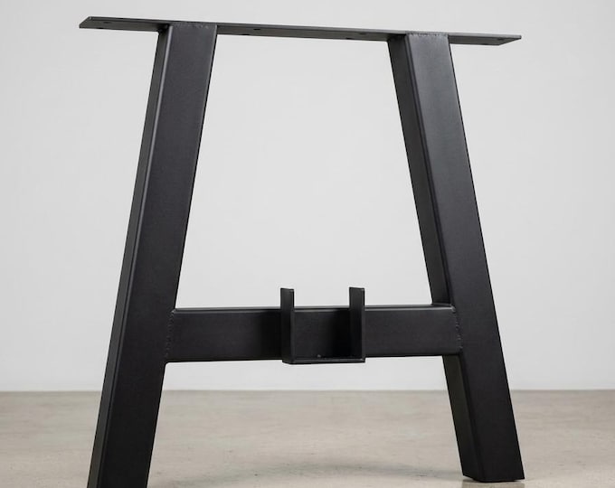 Handmade Metal Table Legs, Industrial Steel Farmhouse Base, Heavy Duty Welded in USA