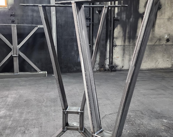 farmhouse table base, table base with option for a footrest