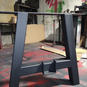 A-Shaped Metal Table Legs: Heavy Duty Steel Base, Modern Design