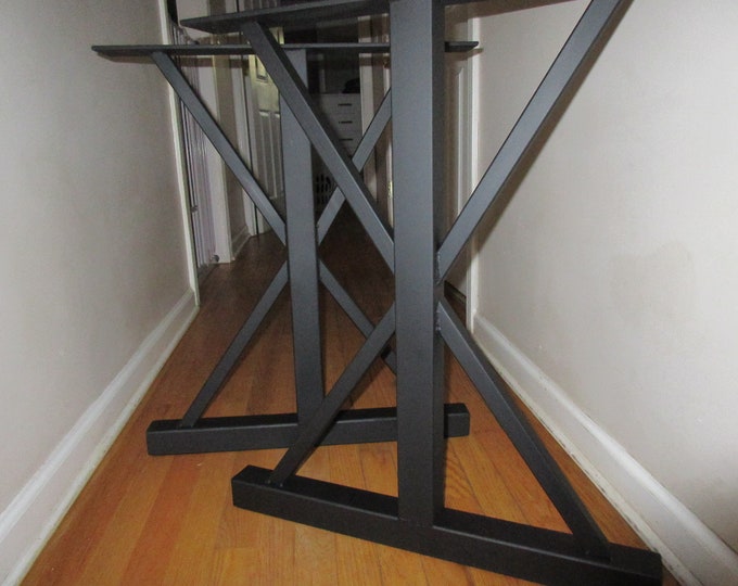 Farmhouse Metal Table Bases, Set of 2