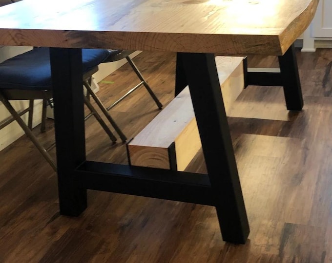 Metal Table Legs, A-Shaped Table Base, Farmhouse Table Legs, Modern Metal Base