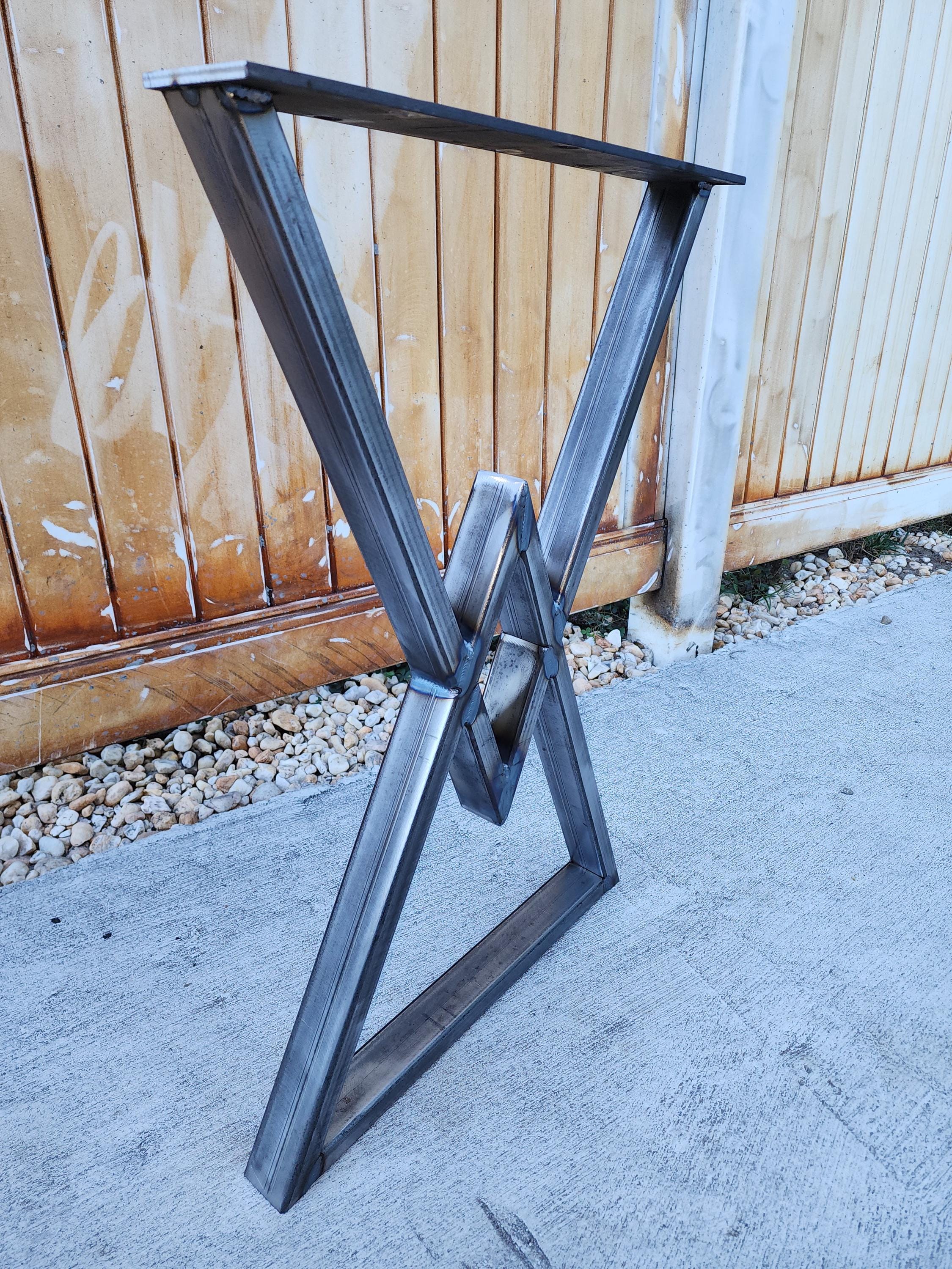 Metal Table Legs Modern Steel Base Custom Sizes