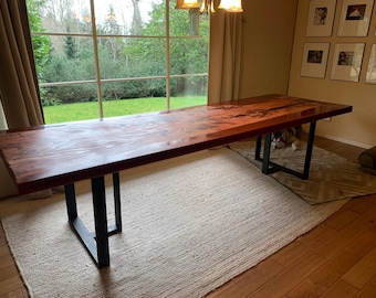 Heavy Duty Metal Table Legs: Dining Table Bases, Steel Tubing (Set of 2)