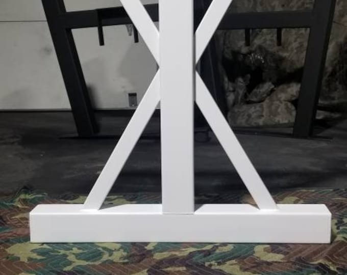 Steel Table Base, Trestle Farmhouse Metal Table Legs, White Metal Table Legs, Top Quality Steel Base