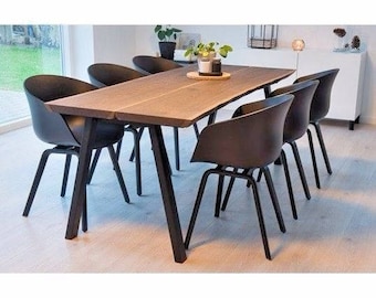 A-Frame Metal Table Legs: Custom Steel Farmhouse Legs (Set of 2)