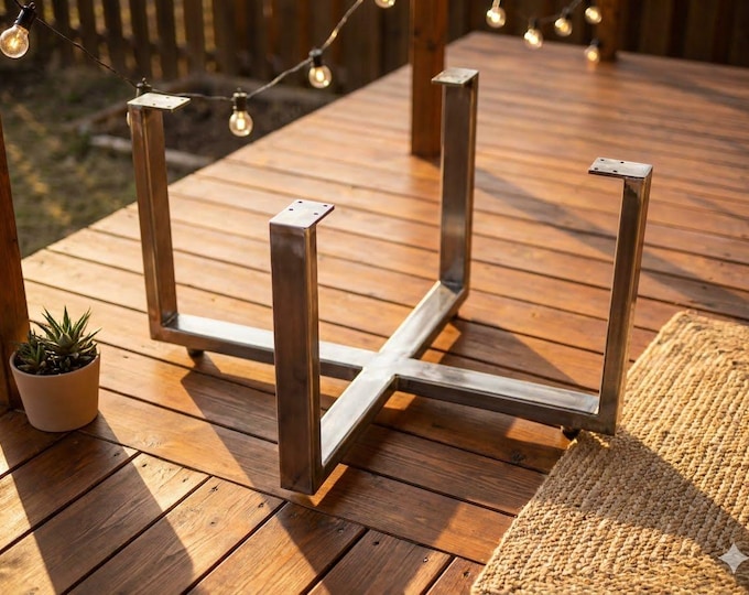 Custom Heavy-Duty Metal Table Base – Spider X-Design