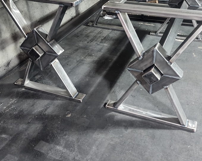 Heavy Duty Metal Table Base, Welded in USA
