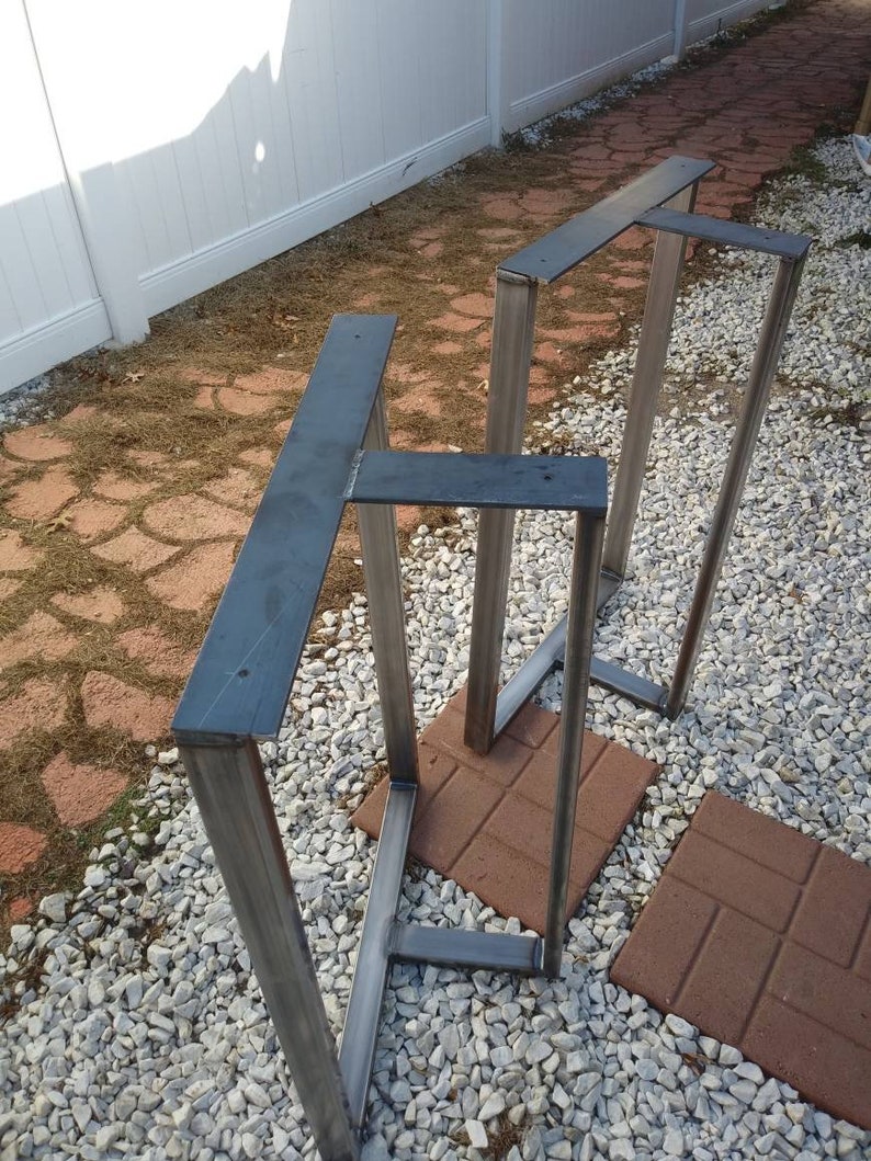 Metal Table Base Industrial Counter Height Etsy