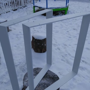 White Metal Table Legs