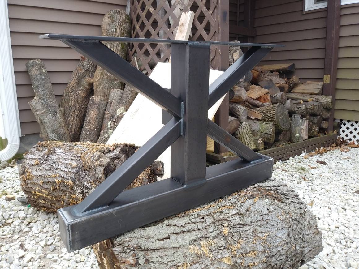 Trestle Coffee Table Metal Base