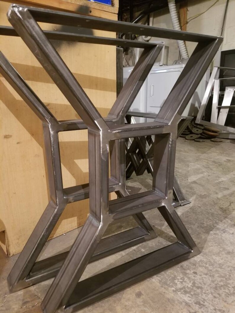 Metal Table Legs / Steel Table Legscustom Sizes Metal Bases Etsy