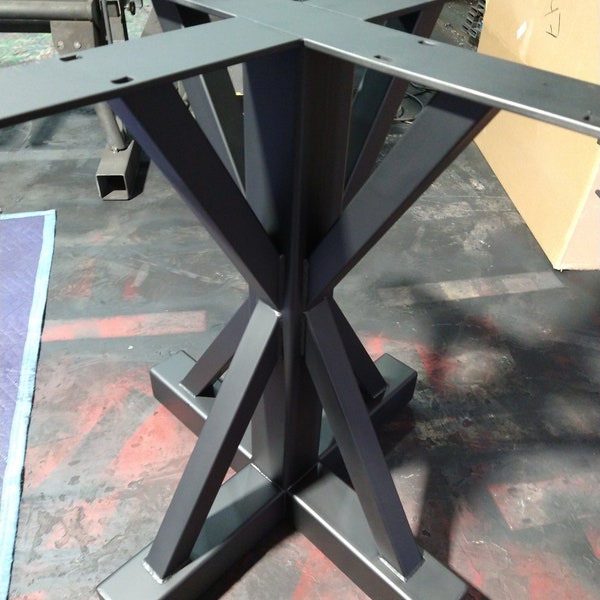 Steel Pedestal Table Base - Etsy