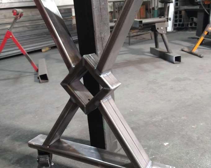 Metal Table Base, Metal Table Legs Casters, Metal Base Wheels, Industrial Metal Legs