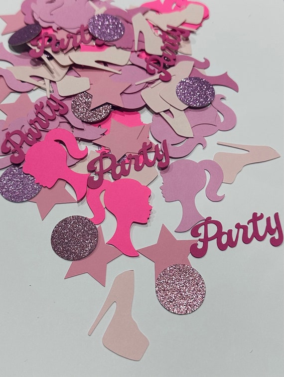 Doll Confetti, Doll Birthday Party, Doll Bachelorette, Pink