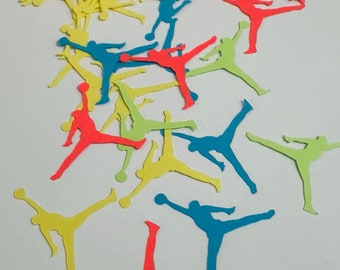 Jumpman confetti, jumpman scatter, jumpman party, jumpman theme, jumpman decor, basketball confetti, basketball theme , Neon