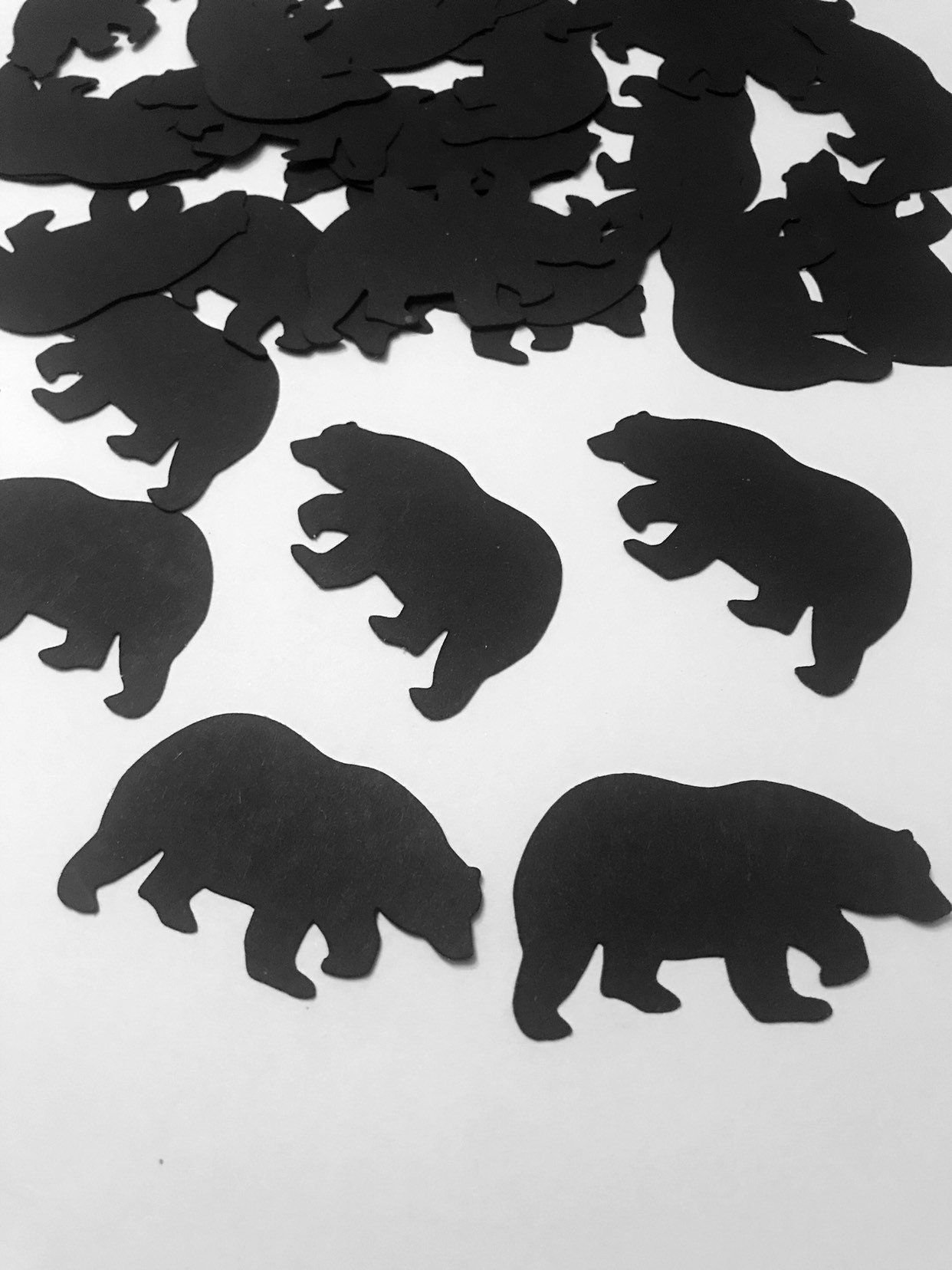 Bear confetti bear birthday hunting comfetti bear theme bear party lumberjack birthday lumberjack theme grizzly confetti