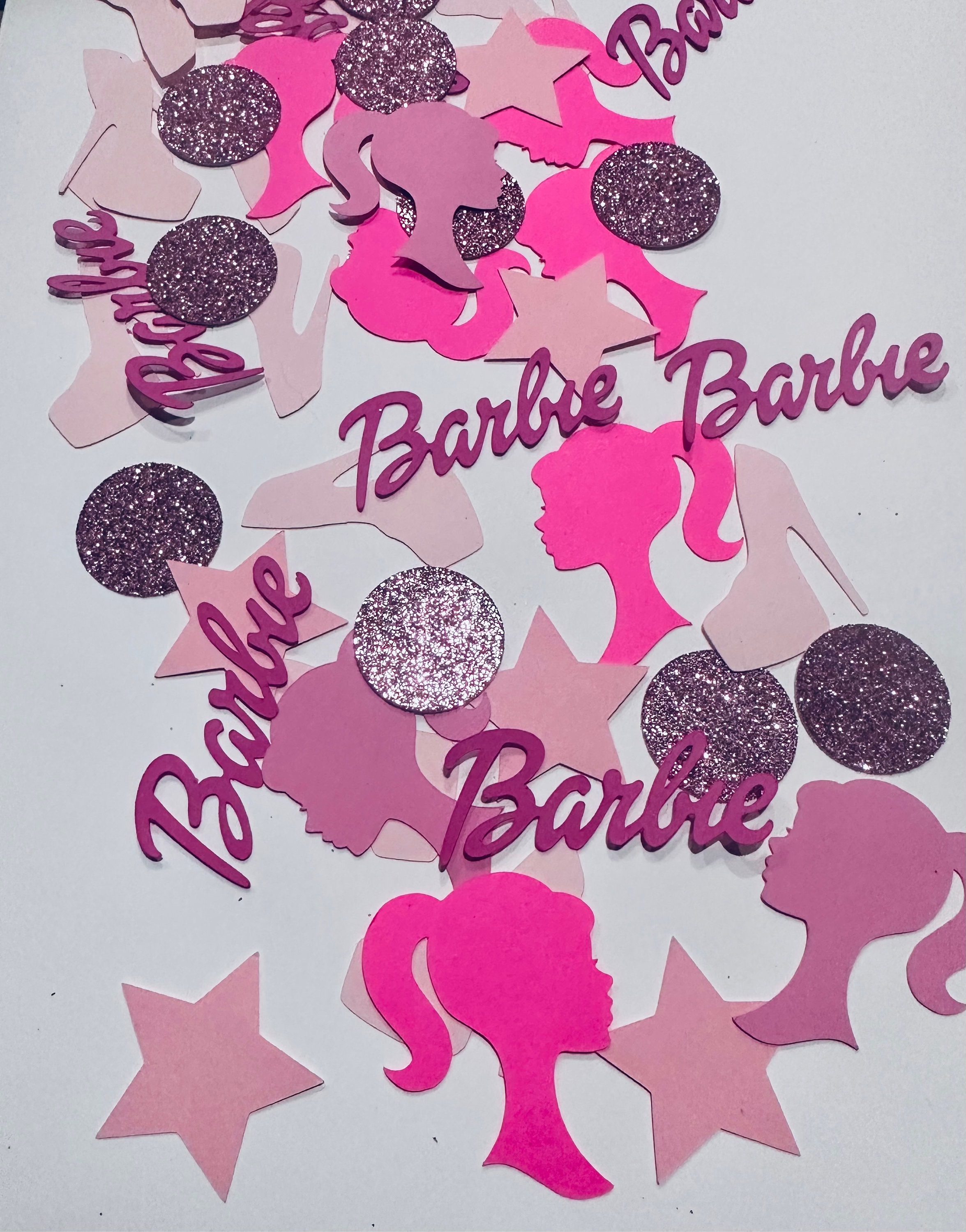 Doll Confetti Doll birthday party doll bachelorette pink birthday confetti bachelorette party confetti lets go party pink
