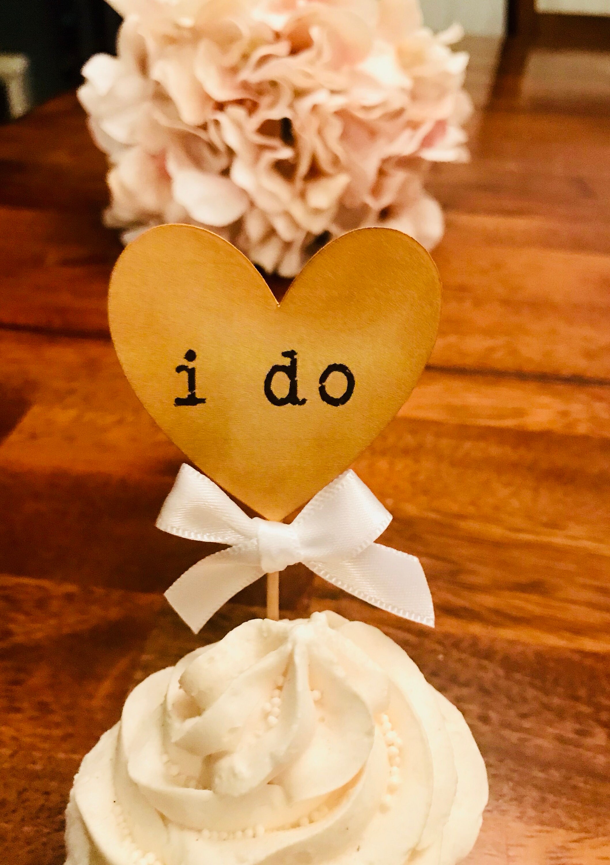 Wedding Cupcake Toppers I Do Cupcake Toppers Vintage Wedding Etsy