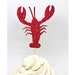Lobster Cupcake Toppers Lobster Cupcake Topper Lobster - Etsy