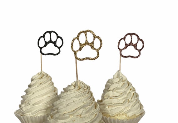 Dog Cupcake Toppers Dog Birthday Dog Party Dog Party Dog - Etsy