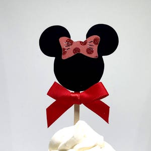 Minnie cupcake toppers, Minnie cupcake topper, Minnie Mouse cupcake, Minnie party decor, Minnie party picks, Minnie party, girl birthday