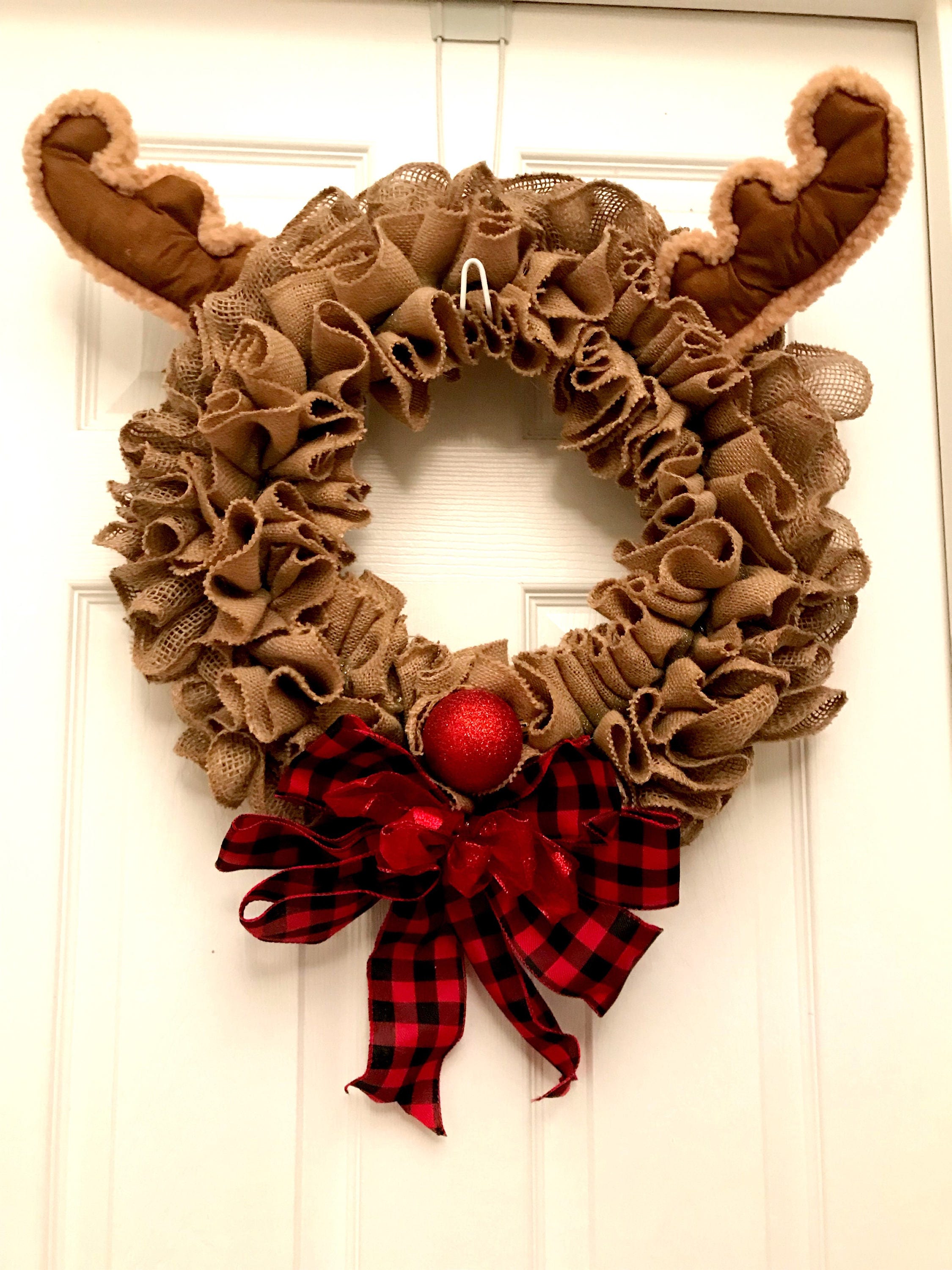 Rudolph Christmas Wreath 