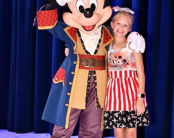 Pirate Mickey Dress Pirate Minnie Dress Disney Cruise Dress Pirates of the Caribbean Dress Pirate Night Dress Magic Kingdom Girls Dress