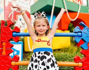 Jesse Girls Dress Toy Story Girls Dress Disney Dress Disneyland Dress Toy Story Dress Cowgirl Dress Woody Dress Buzzlightyear dress HS dress