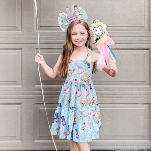 Super Mario Girls Toddler Dress Mario Kart Girls Dress Princess Peach Girls Dress Mario Bros Girls Dress Bowser Girls Dress Nintendo World