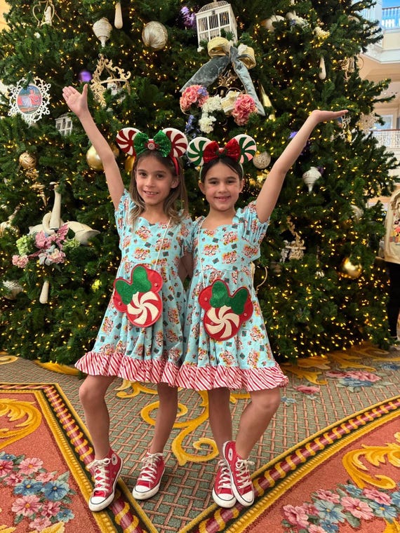 disney holiday dresses Christmas Girls Toddler Dress Mickey Minnie Christmas Dress Mickey Christmas Girls Toddler Dress MVMCP Dress Disney Cruise Dress size-8.5
