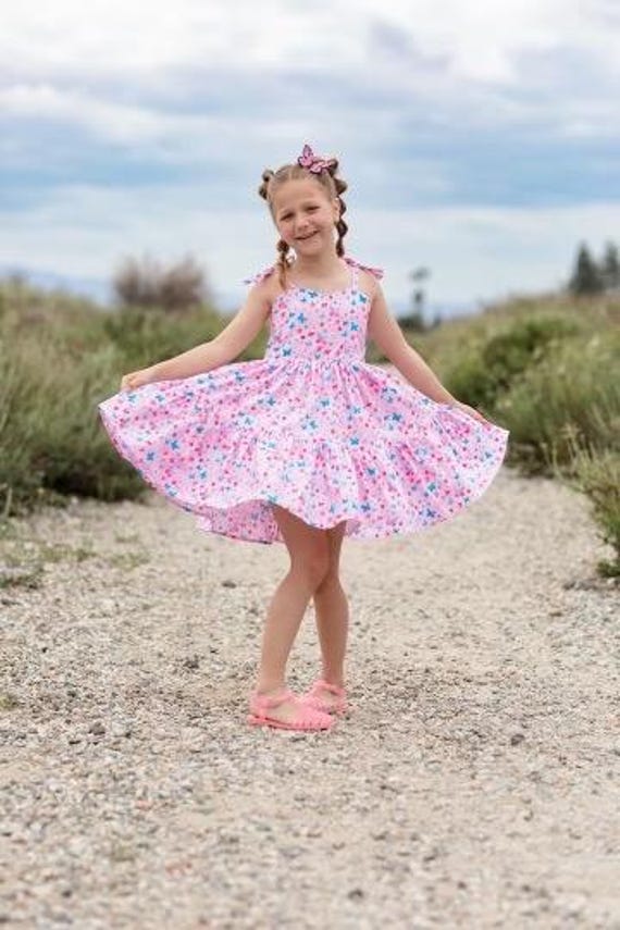 toddler girl spring dress The Children's Place Girls Floral Smocked Flutter | Size 12-18 M * Print Toddler Girls Short Sleeve Bunny