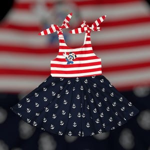 Disney Cruise Mickey Cruise Dress Minnie Cruise Dress Captain Mickey Disney Cruise Girls Dress Pirate Night dress Disney Cruise Toddler