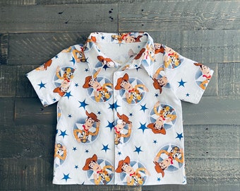 Woody Boys Shirt Toy Story Boy Shirt Disney World Boy Shirt Disneyland Boy Shirt Disney Birthday Shirt Toy Story Land Shirt Cowboy Shirt