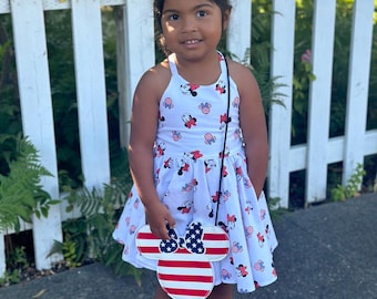 Mickey 4th of July Dress Minnie 4th of July Dress Minnie USA Dress Mickey USA dress Patriotic Mickey Dress Memorial Day Minnie Dress