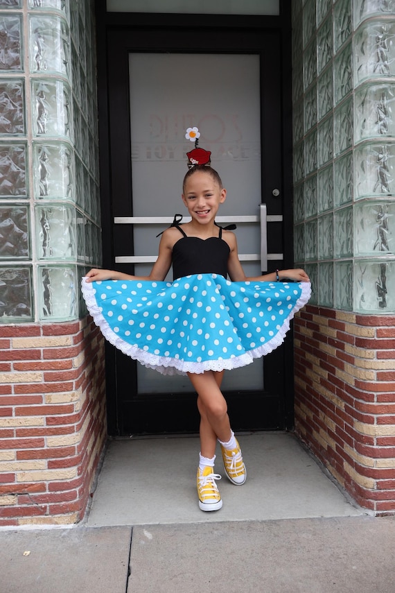 minnie mouse black polka dot dress Girls' Twirl Dress
