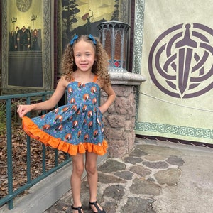 Merida Girls Dress Merida Toddler Dress Disney Toddler Girl Dress Brave Toddler Girl Dress Princess Merida Toddler Girl Dress