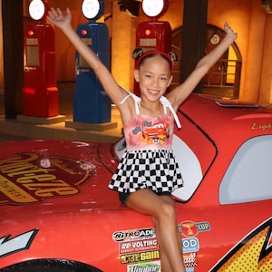 Lightning McQueen Girls Toddler Top Cars Land Toddler Girls Top Cars Girls Top Disneyland Disney Workd Girls Top Kachow Girls Top Mater Top