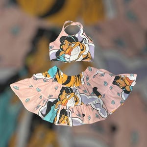 Disney Princess Crop Set Jasmine Crop Set Disney Princess Crop top Disney Princess Skirt Aladdin Crop set MK Crop Set Epcot crop set