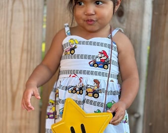 Super Mario Girl Dress Mario Kart Girls Dress Princess Girls Dress Donkey Kong Girls dress Nintendo World Dress Epic Universe Dress