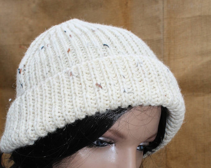 chunky wool beanie hat