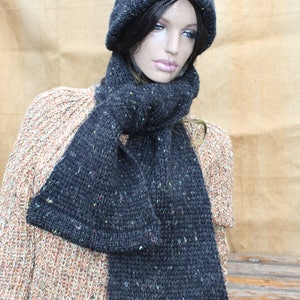 wool hat and scarf set