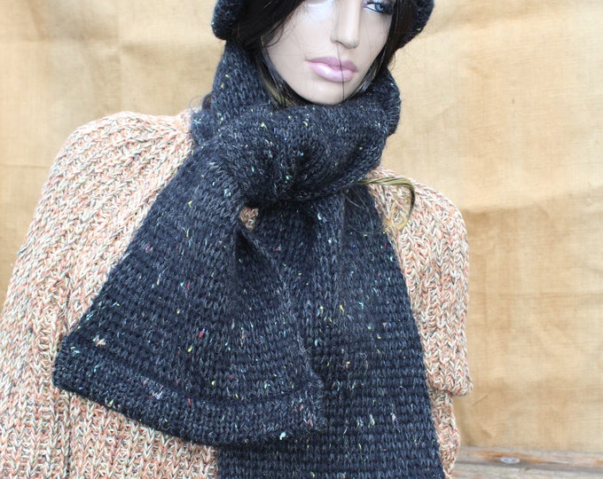 wool hat and scarf set