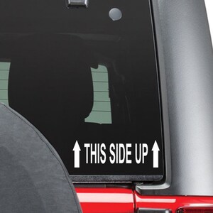 This side up decal / Jeep decal / 4x4 / off road