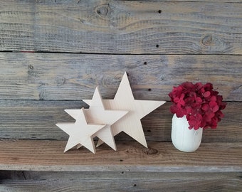 4th of July wooden stars / red white blue wood stars / 4th of july wood stars / independence day decor