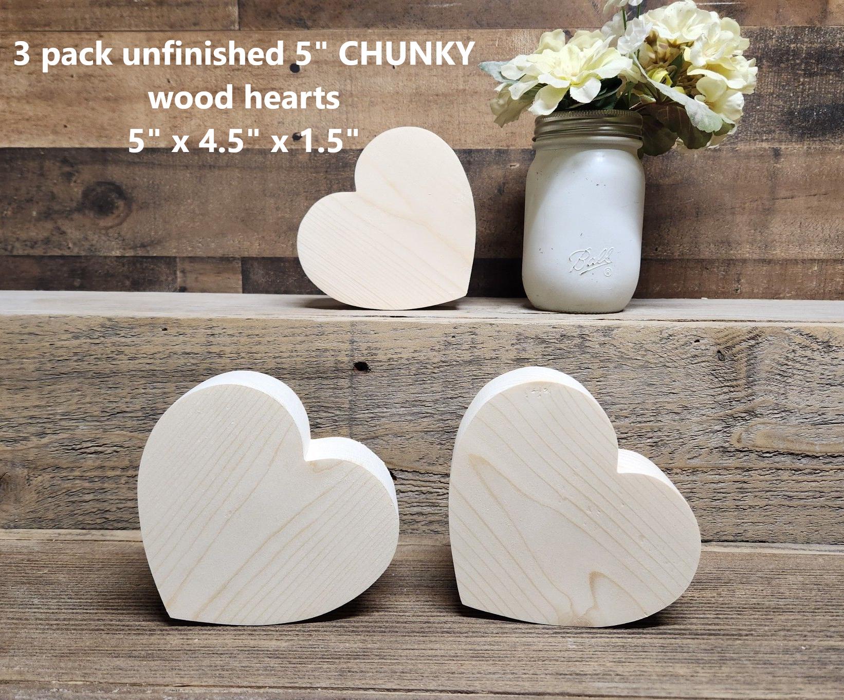 3 Pack of Unfinished CHUNKY 5